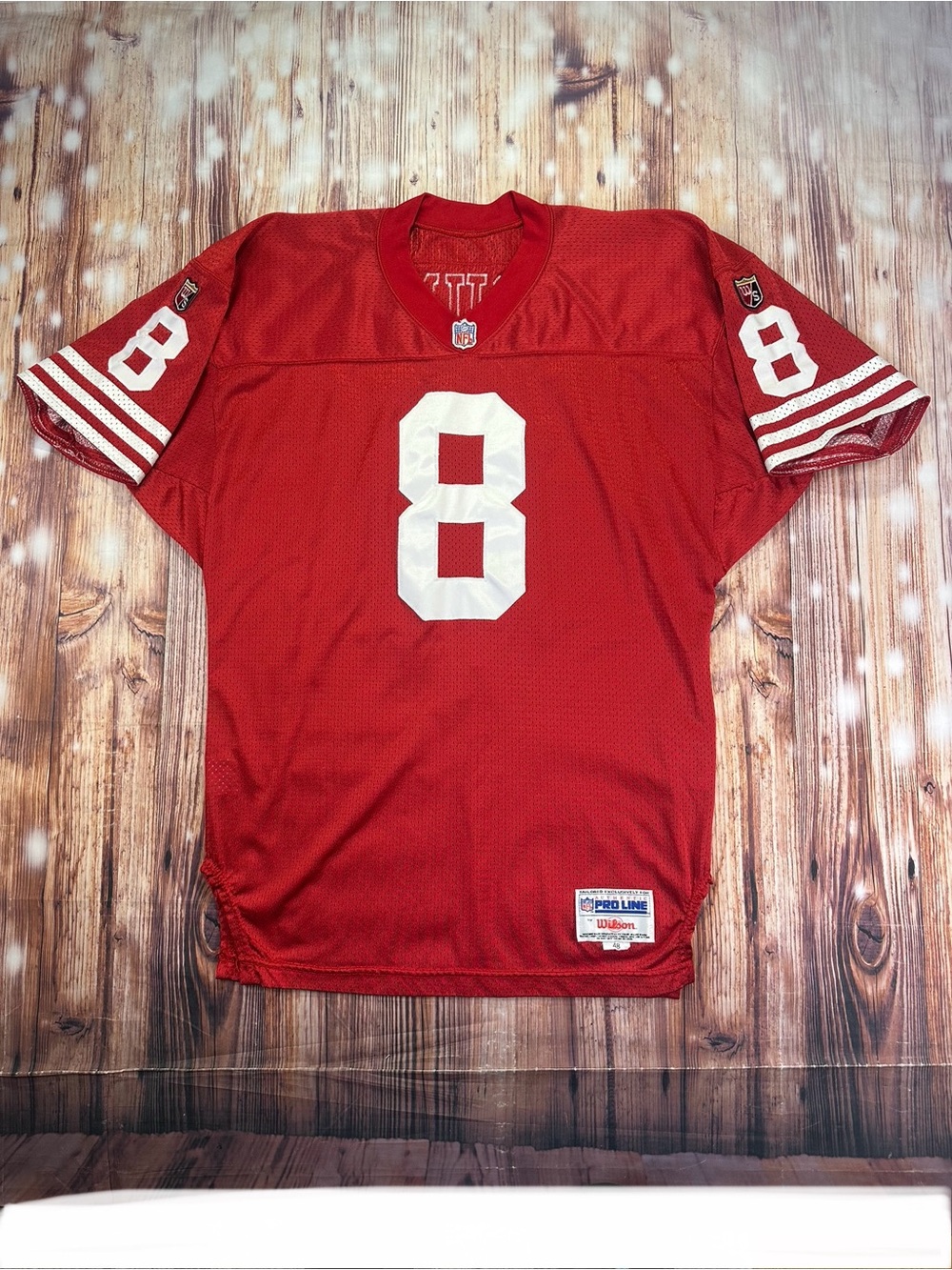 Vintage Wilson Pro Line San Francisco 49ers Steve Young #8 Sewn Jersey Size 48